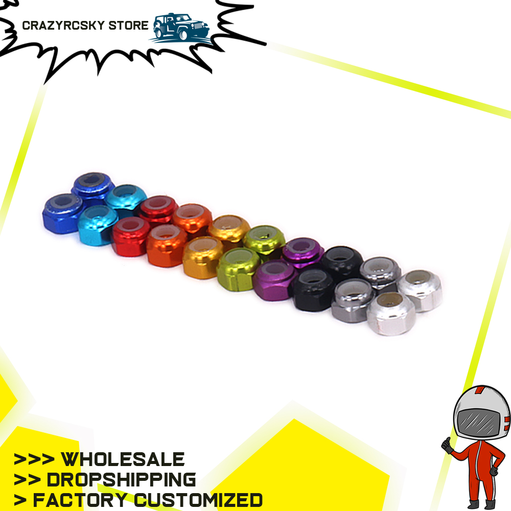 Rc Hobby Nut - 8 sztuk RCAWD koła nakrętka zabezpieczająca