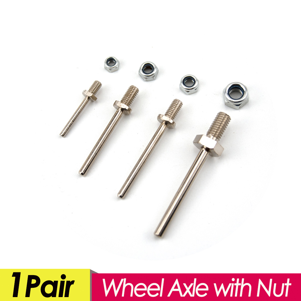 Rc Hobby Nut - 1 para osi kół wał stalowy