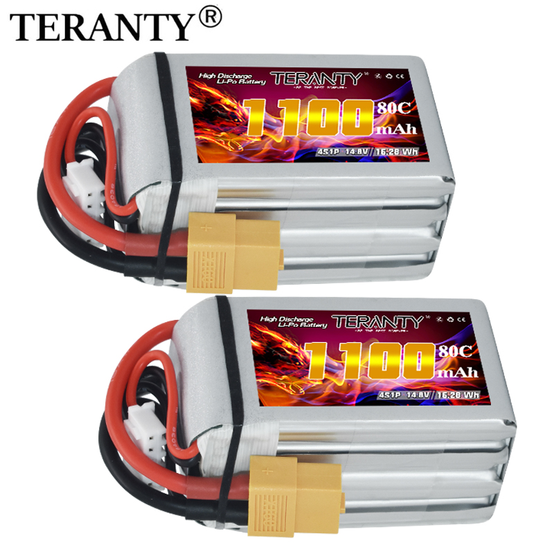 Lipo Battery 4S - TERANTY 4S 1100mAh 80C/160C Bateria Lipo