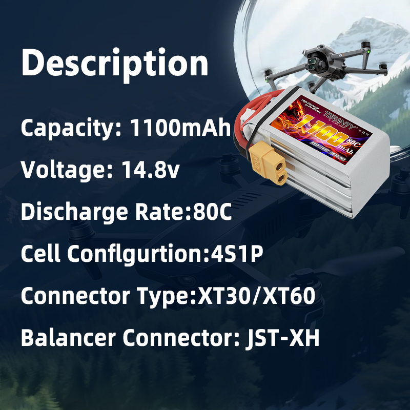 TERANTY 4S 1100mAh 80C/160C Ba – Lipo Battery 4S recenzja i cena