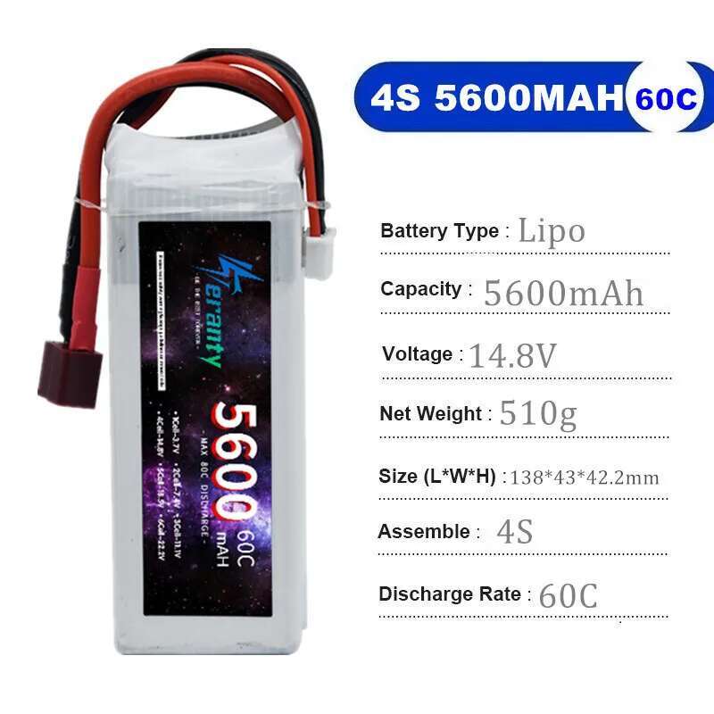 TERANTY 5600MAH 60C 2S 3S 4S 6 – Lipo Battery 4S recenzja i cena